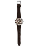 Buy Shop Emporio Armani Diver Chronograph Brown Dial Brown Leather Strap Watch For Men - AR11486 USA Online
