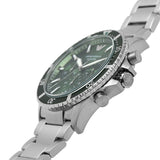 Buy Shop Emporio Armani Diver Chronograph Green Dial Silver Steel Strap Watch For Men - AR11500 USA Online