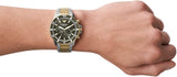 Buy Shop Emporio Armani Diver Chronograph Green Dial Two Tone Steel Strap Watch For Men - AR11361 USA Online