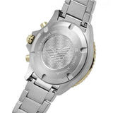 Buy Shop Emporio Armani Diver Chronograph Green Dial Two Tone Steel Strap Watch For Men - AR11361 USA Online