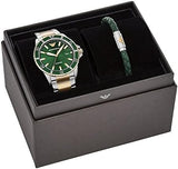 Buy Shop Emporio Armani Diver Chronograph Green Dial Two Tone Steel Strap Watch For Men - AR80063 USA Online