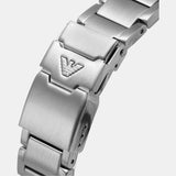Buy Shop Emporio Armani Diver Chronograph Quartz Black Dial Silver Steel Strap Watch For Men - AR11360 USA Online