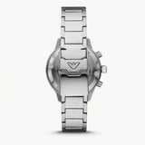 Buy Shop Emporio Armani Diver Chronograph Quartz Black Dial Silver Steel Strap Watch For Men - AR11360 USA Online