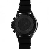 Buy Shop Emporio Armani Diver Chronograph Quartz Green Dial Black Silicon Strap Watch For Men - AR11463 USA Online