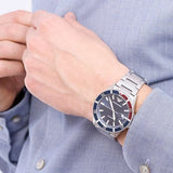 Buy Shop Emporio Armani Diver Quartz Blue Dial Silver Steel Strap Watch For Men - AR11339 USA Online
