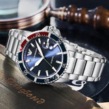 Buy Shop Emporio Armani Diver Quartz Blue Dial Silver Steel Strap Watch For Men - AR11339 USA Online