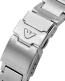 Buy Shop Emporio Armani Diver Quartz Blue Dial Silver Steel Strap Watch For Men - AR11339 USA Online