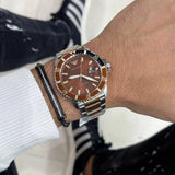 Buy Shop Emporio Armani Diver Quartz Brown Dial Two Tone Steel Strap Watch For Men - AR11340 USA Online