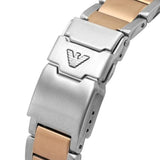 Buy Shop Emporio Armani Diver Quartz Brown Dial Two Tone Steel Strap Watch For Men - AR11340 USA Online