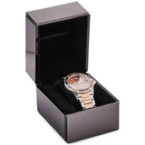 Buy Shop Emporio Armani Diver Quartz Brown Dial Two Tone Steel Strap Watch For Men - AR11340 USA Online