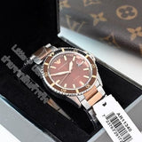 Buy Shop Emporio Armani Diver Quartz Brown Dial Two Tone Steel Strap Watch For Men - AR11340 USA Online