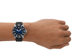 Buy Shop Emporio Armani Diver Three-Hand Quartz Blue Dial Blue Leather Strap Watch For Men - AR11516 USA Online