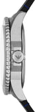 Buy Shop Emporio Armani Diver Three-Hand Quartz Blue Dial Blue Leather Strap Watch For Men - AR11516 USA Online