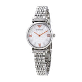 Buy Shop Emporio Armani Donna Mother of Pearl Dial Silver Steel Strap Watch For Women - AR11204 USA Online