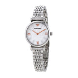 Buy Shop Emporio Armani Donna Mother of Pearl Dial Silver Steel Strap Watch For Women - AR11204 USA Online