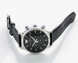 Buy Shop Emporio Armani Dress Analog Black Dial Black Leather Strap Watch For Men - AR8029 USA Online