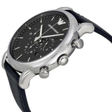 Buy Shop Emporio Armani Dress Analog Black Dial Black Leather Strap Watch For Men - AR8029 USA Online