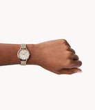Buy Shop Emporio Armani Dress Analog Mother of Pearl Dial Gold Steel Strap Watch For Women - AR11007 USA Online