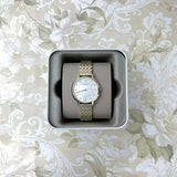 Buy Shop Emporio Armani Dress Analog Mother of Pearl Dial Gold Steel Strap Watch For Women - AR11007 USA Online