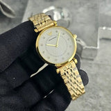 Buy Shop Emporio Armani Dress Analog Mother of Pearl Dial Gold Steel Strap Watch For Women - AR11007 USA Online