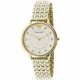 Buy Shop Emporio Armani Dress Analog Mother of Pearl Dial Gold Steel Strap Watch For Women - AR11007 USA Online