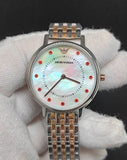 Buy Shop Emporio Armani Dress Analog Mother of Pearl Dial Two Tone Steel Strap Watch For Women - AR2515 USA Online