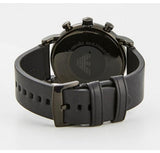 Buy Shop Emporio Armani Dress Chronograph Black Dial Black Leather Strap Watch For Men - AR1918 USA Online
