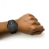 Buy Shop Emporio Armani Dress Chronograph Quartz Black Dial Black Stainless Steel Strap Watch For Men - AR2485 USA Online