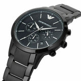 Buy Shop Emporio Armani Dress Chronograph Quartz Black Dial Black Stainless Steel Strap Watch For Men - AR2485 USA Online