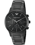 Buy Shop Emporio Armani Dress Chronograph Quartz Black Dial Black Stainless Steel Strap Watch For Men - AR2485 USA Online