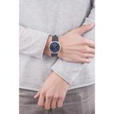 Buy Shop Emporio Armani Dress Quartz Blue Dial Blue Leather Strap Watch For Men - AR2501 USA Online