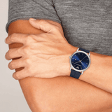 Buy Shop Emporio Armani Dress Quartz Blue Dial Blue Leather Strap Watch For Men - AR2501 USA Online