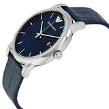 Buy Shop Emporio Armani Dress Quartz Blue Dial Blue Leather Strap Watch For Men - AR2501 USA Online