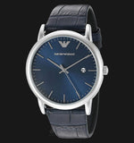 Buy Shop Emporio Armani Dress Quartz Blue Dial Blue Leather Strap Watch For Men - AR2501 USA Online