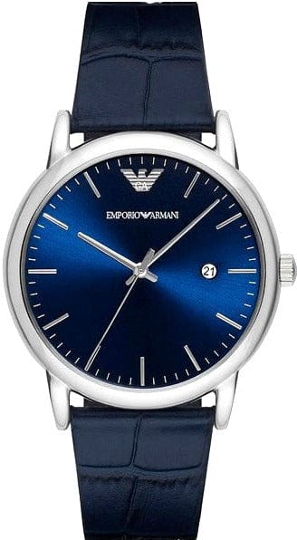 Buy Shop Emporio Armani Dress Quartz Blue Dial Blue Leather Strap Watch For Men - AR2501 USA Online
