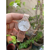 Buy Shop Emporio Armani Dress Quartz Rose Gold Dial Rose Gold Steel Strap Watch For Women - AR11062 USA Online