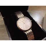 Buy Shop Emporio Armani Dress Quartz Rose Gold Dial Rose Gold Steel Strap Watch For Women - AR11062 USA Online