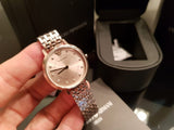 Buy Shop Emporio Armani Dress Quartz Rose Gold Dial Rose Gold Steel Strap Watch For Women - AR11062 USA Online