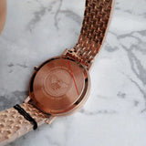 Buy Shop Emporio Armani Dress Quartz Rose Gold Dial Rose Gold Steel Strap Watch For Women - AR11062 USA Online