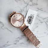 Buy Shop Emporio Armani Dress Quartz Rose Gold Dial Rose Gold Steel Strap Watch For Women - AR11062 USA Online
