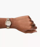 Buy Shop Emporio Armani Dress Quartz Rose Gold Dial Rose Gold Steel Strap Watch For Women - AR11062 USA Online