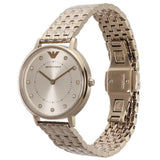 Buy Shop Emporio Armani Dress Quartz Rose Gold Dial Rose Gold Steel Strap Watch For Women - AR11062 USA Online