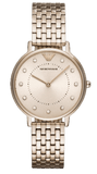 Buy Shop Emporio Armani Dress Quartz Rose Gold Dial Rose Gold Steel Strap Watch For Women - AR11062 USA Online