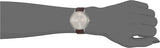Buy Shop Emporio Armani Dress Quartz Silver Dial Brown Leather Strap Watch For Women - AR11063 USA Online