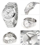 Buy Shop Emporio Armani Dress Quartz Silver Dial Silver Steel Strap Watch For Men - AR11084 USA Online