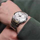 Buy Shop Emporio Armani Dress Quartz Silver Dial Silver Steel Strap Watch For Men - AR11084 USA Online