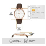 Buy Shop Emporio Armani Dress Quartz White Dial Brown Leather Strap Watch For Men - AR11011 USA Online