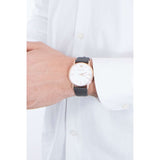Buy Shop Emporio Armani Dress Quartz White Dial Brown Leather Strap Watch For Men - AR11011 USA Online