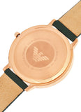 Buy Shop Emporio Armani Dress Quartz White Dial Brown Leather Strap Watch For Men - AR11011 USA Online