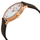Buy Shop Emporio Armani Dress Quartz White Dial Brown Leather Strap Watch For Men - AR11011 USA Online